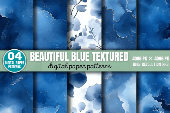Beautiful Blue Textured Backgrounds 1: Elevate Your Designs