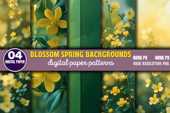 Blossom Spring Backgrounds 8: Add Texture to Your Projects