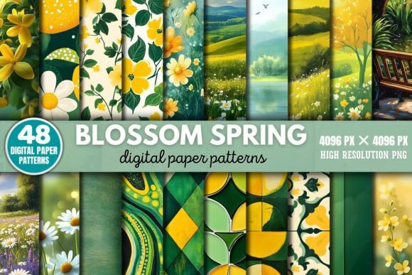 Blossom Spring Backgrounds Bundle PNG: A Creative Toolkit