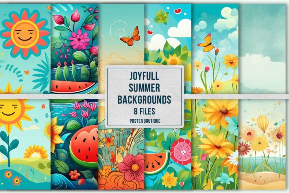 Bring Sunshine Home: Using the Joyfull Summer Backgrounds Pack