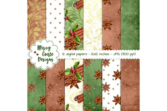 Christmas Spice Backgrounds: Warmth for Holiday Designs