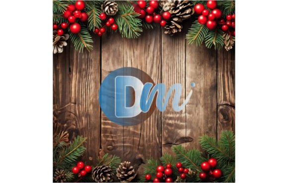 Christmas Wooden Digital Paper 10: A Warm, Rustic Design Asset