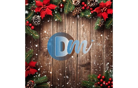 Christmas Wooden Digital Paper 8: A Rustic Design Asset