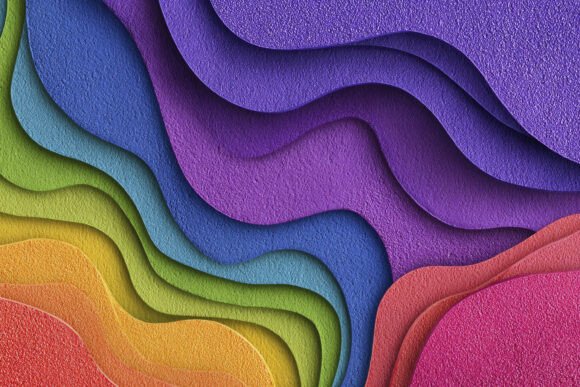 Colorful Waves Background Wallpaper: A Dynamic Asset for Modern Design