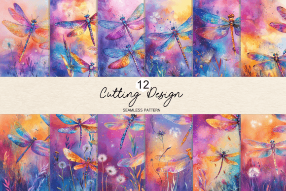 Enchanting Watercolor Rainbow Dragonflies for Creative Projects