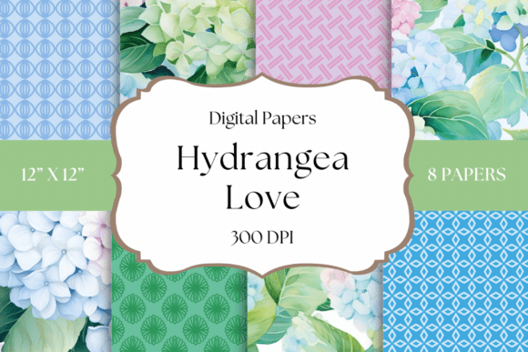Hydrangea Love Watercolor Digital Papers: A Designer's Guide