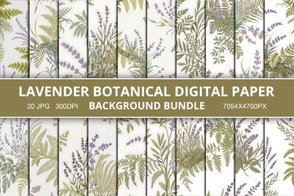 Lavender Botanical Background Bundle: A Designer's Guide to Ethereal Nature Patterns
