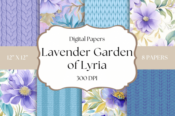 Lavender Garden of Lyria: A Digital Paper Collection for Dreamers