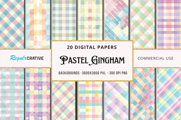 Pastel Gingham Digital Papers: A Designer's Guide