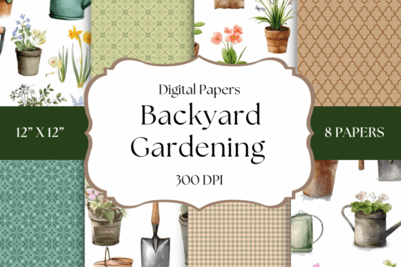 Root Your Creativity: The Backyard Gardening Digital Papers Collection